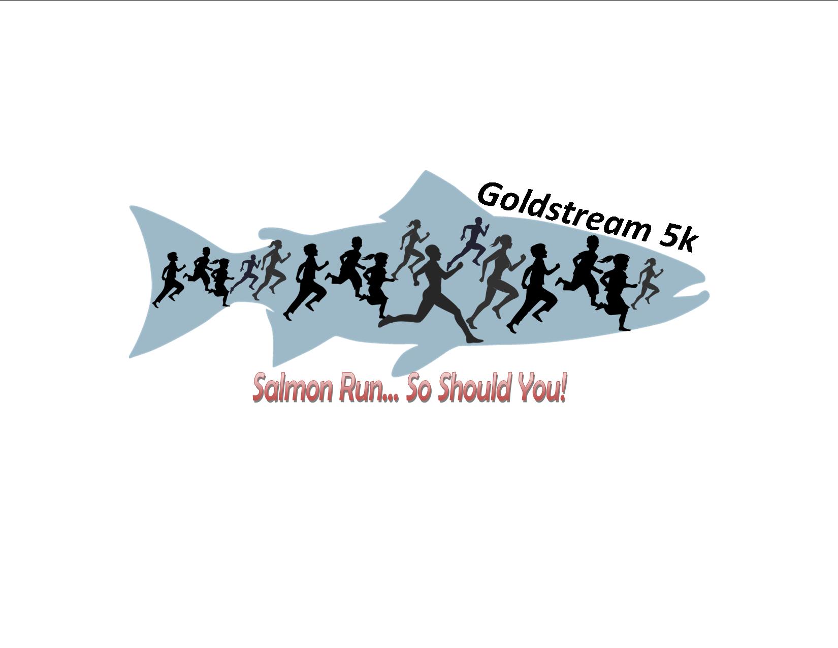 2017 Goldstream 5k Salmon Run Logo